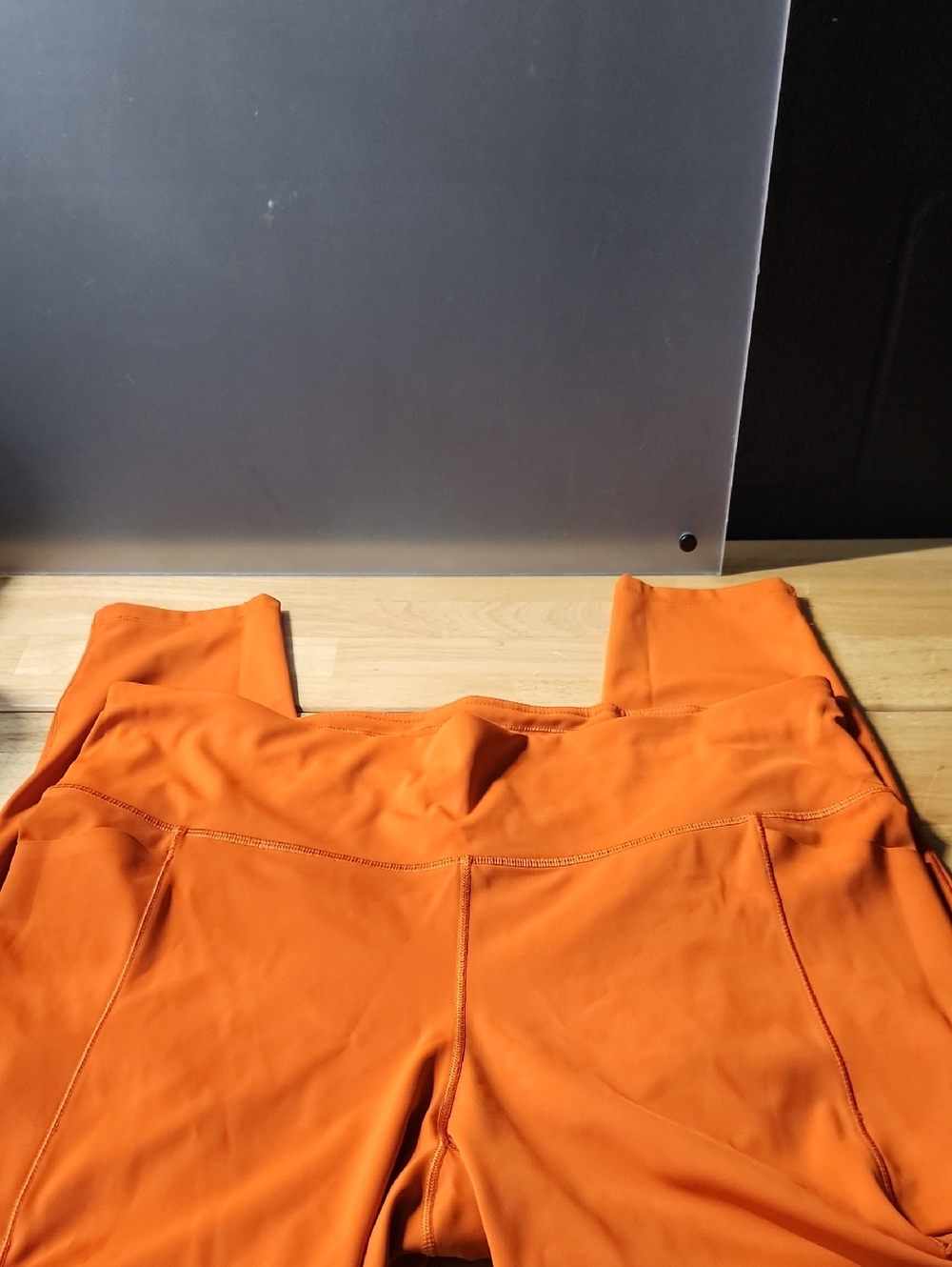 Calia Orange High-Waist Performance Leggings